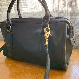 vintage coach leather duffel bag